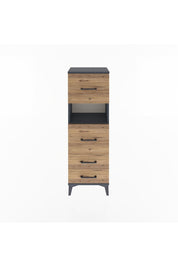 Arges Dolap Tek Raflı 4 Çekmeceli 44x30x134 - S16M029V6A