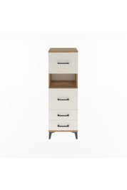 Arges Dolap Tek Raflı 4 Çekmeceli 44x30x134 - S16M029V7A