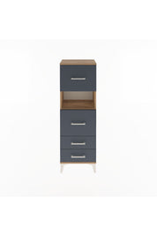 Arges Dolap Tek Raflı 4 Çekmeceli 44x30x134 - S16M029V8A