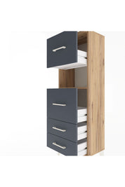 Arges Dolap Tek Raflı 4 Çekmeceli 44x30x134 - S16M029V8A
