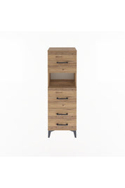 Arges Dolap Tek Raflı 4 Çekmeceli 44x30x134 - S16M029V9A