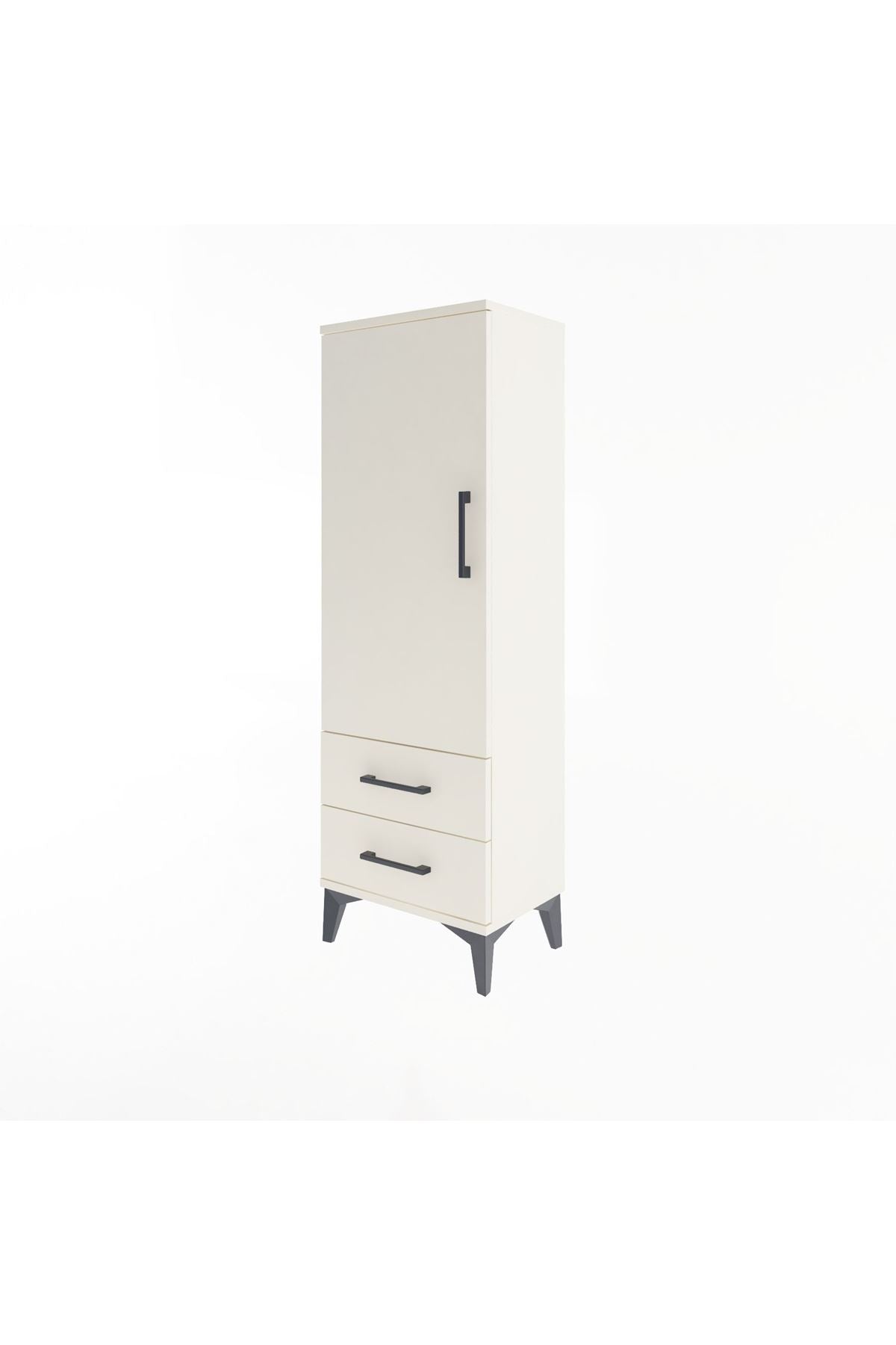 Arges Dolap 3 Raflı 2 Çekmeceli Tek Kapaklı 44x30x134 - S16M030V1A