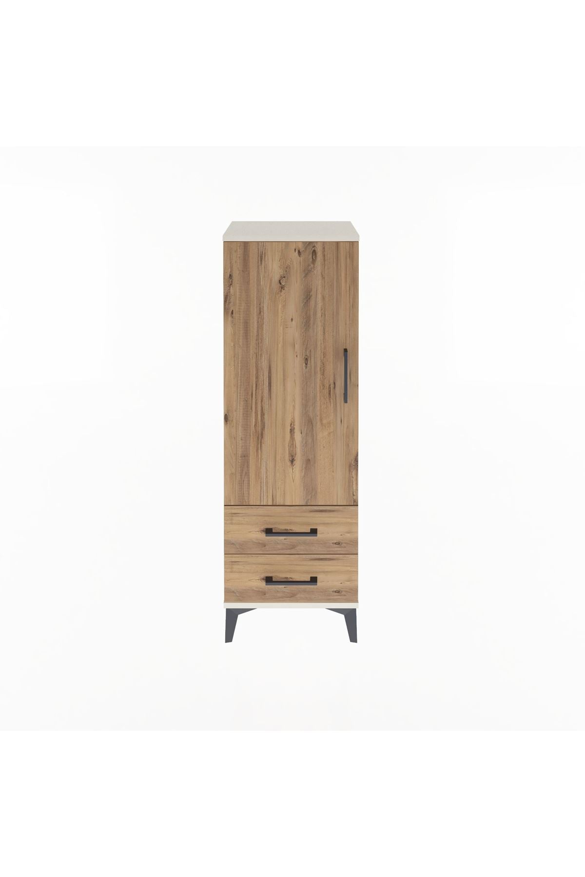 Arges Dolap 3 Raflı 2 Çekmeceli Tek Kapaklı 44x30x134 - S16M030V3A