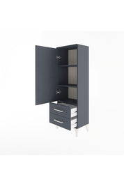 Arges Dolap 3 Raflı 2 Çekmeceli Tek Kapaklı 44x30x134 - S16M030V5A