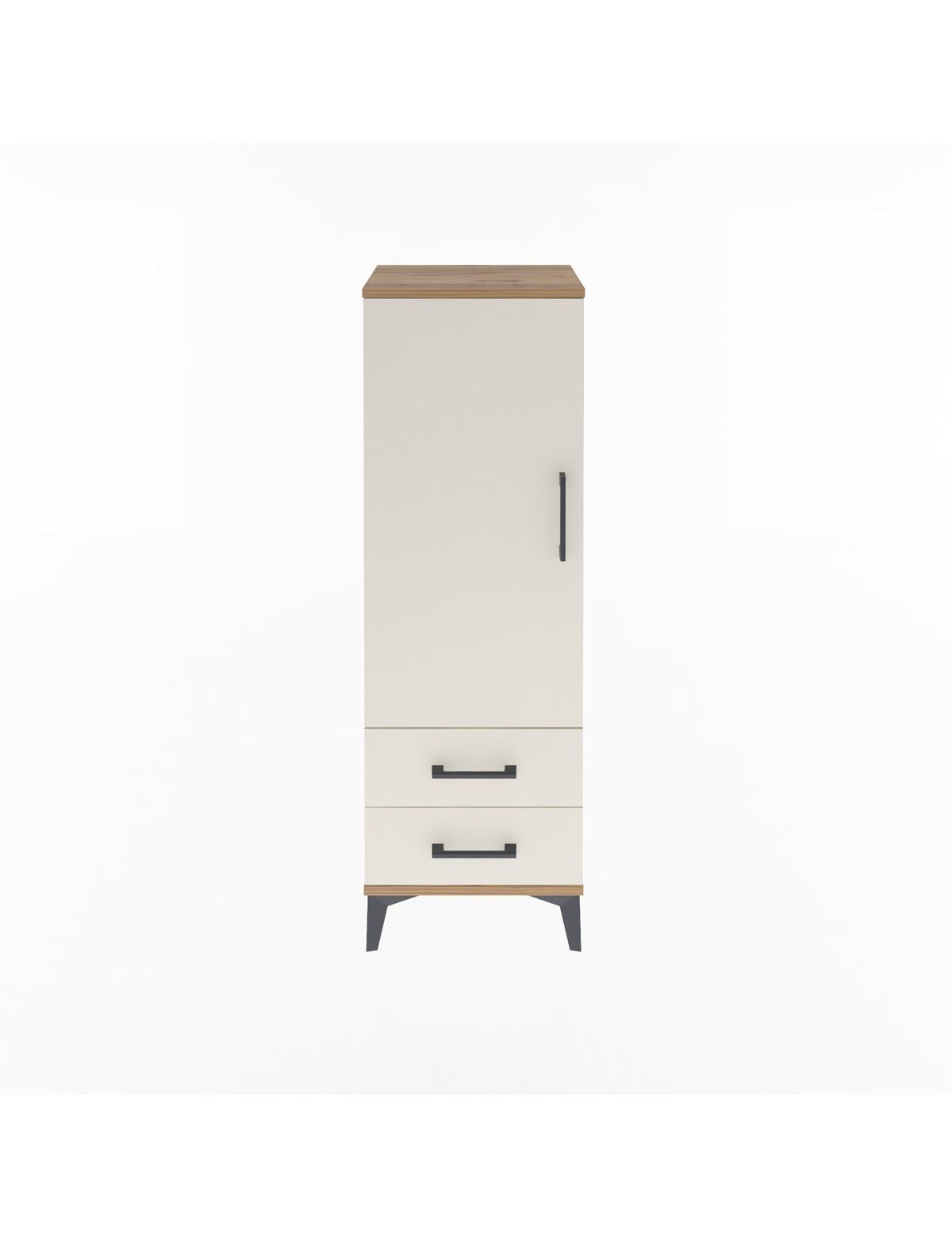 Arges Dolap 3 Raflı 2 Çekmeceli Tek Kapaklı 44x30x134 - S16M030V7A