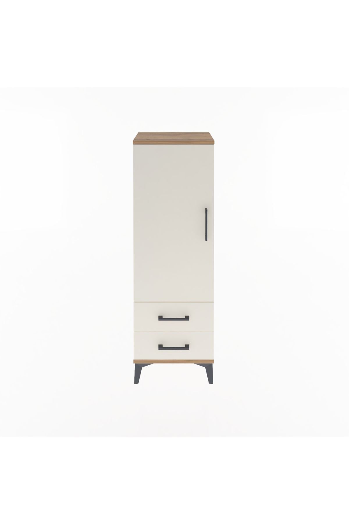 Arges Dolap 3 Raflı 2 Çekmeceli Tek Kapaklı 44x30x134 - S16M030V7A