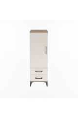Arges Dolap 3 Raflı 2 Çekmeceli Tek Kapaklı 44x30x134