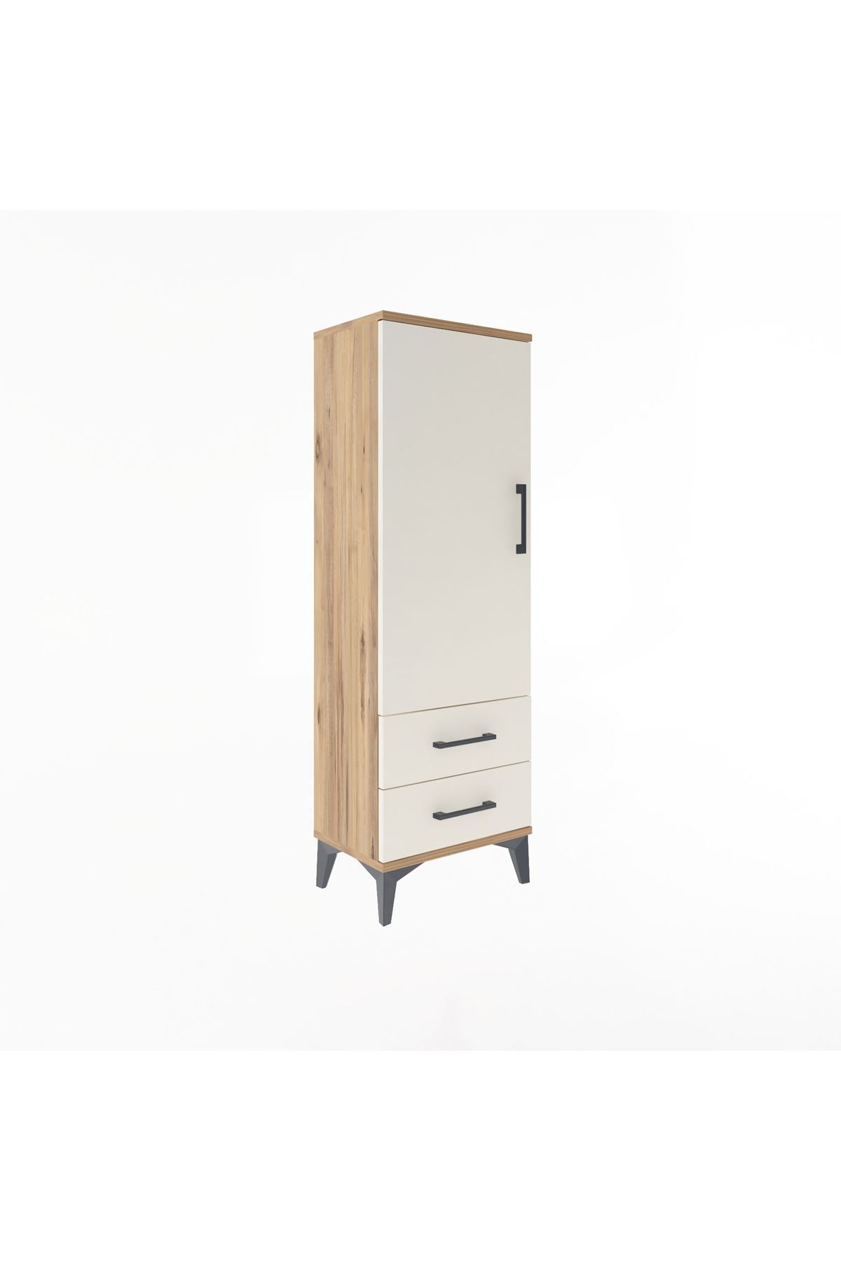 Arges Dolap 3 Raflı 2 Çekmeceli Tek Kapaklı 44x30x134 - S16M030V7A