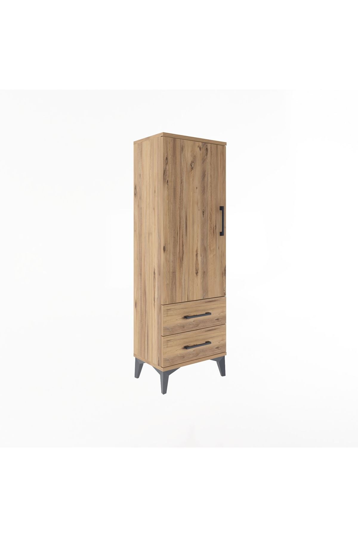 Arges Dolap 3 Raflı 2 Çekmeceli Tek Kapaklı 44x30x134 - S16M030V9A