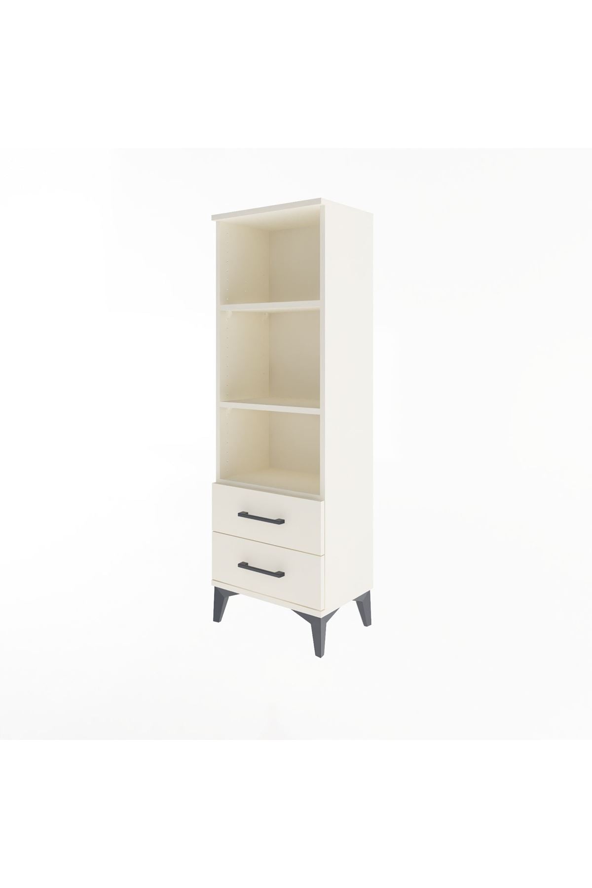 Arges Dolap 3 Raflı 2 Çekmeceli 44x30x134 - S16M031V1A