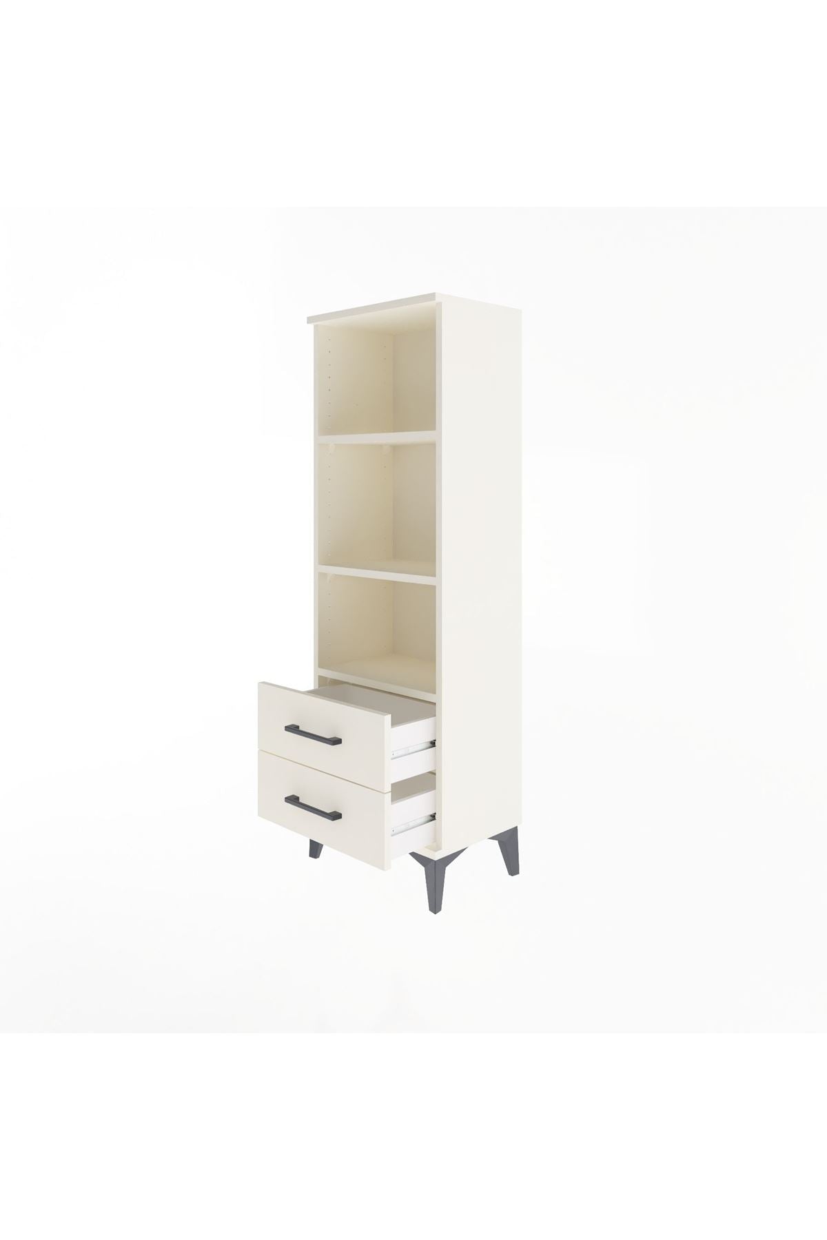 Arges Dolap 3 Raflı 2 Çekmeceli 44x30x134 - S16M031V1A