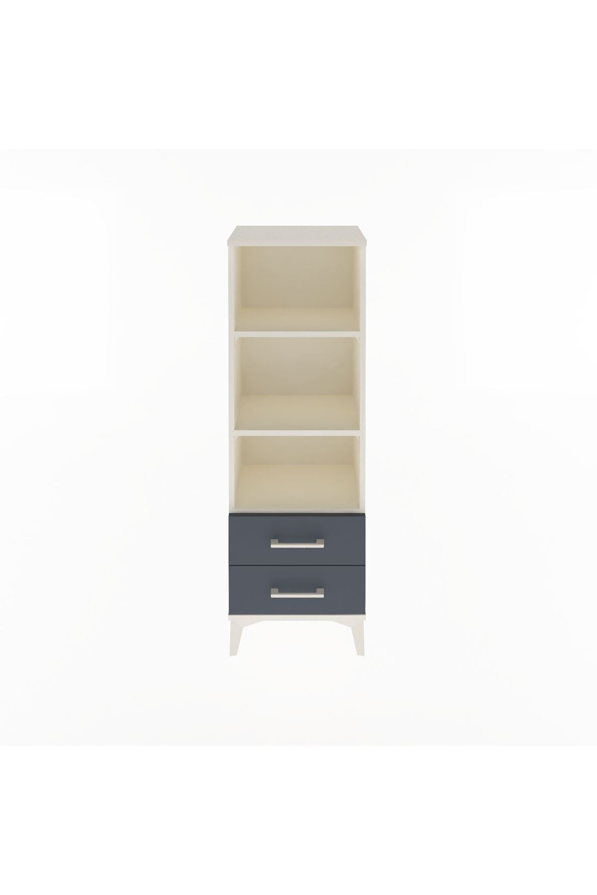 Arges Dolap 3 Raflı 2 Çekmeceli 44x30x134 - S16M031V2A