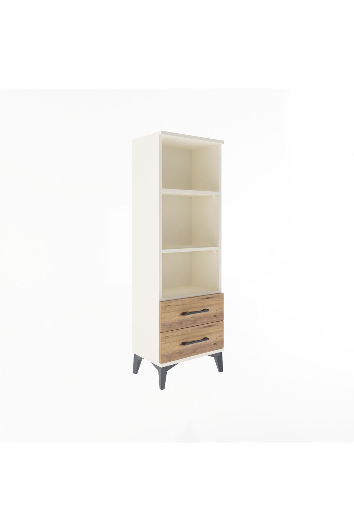 Arges Dolap 3 Raflı 2 Çekmeceli 44x30x134 - S16M031V3A