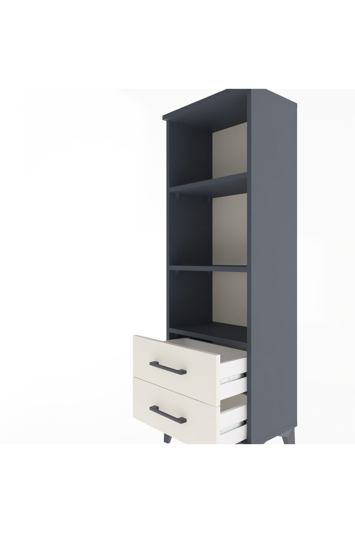 Arges Dolap 3 Raflı 2 Çekmeceli 44x30x134 - S16M031V4A