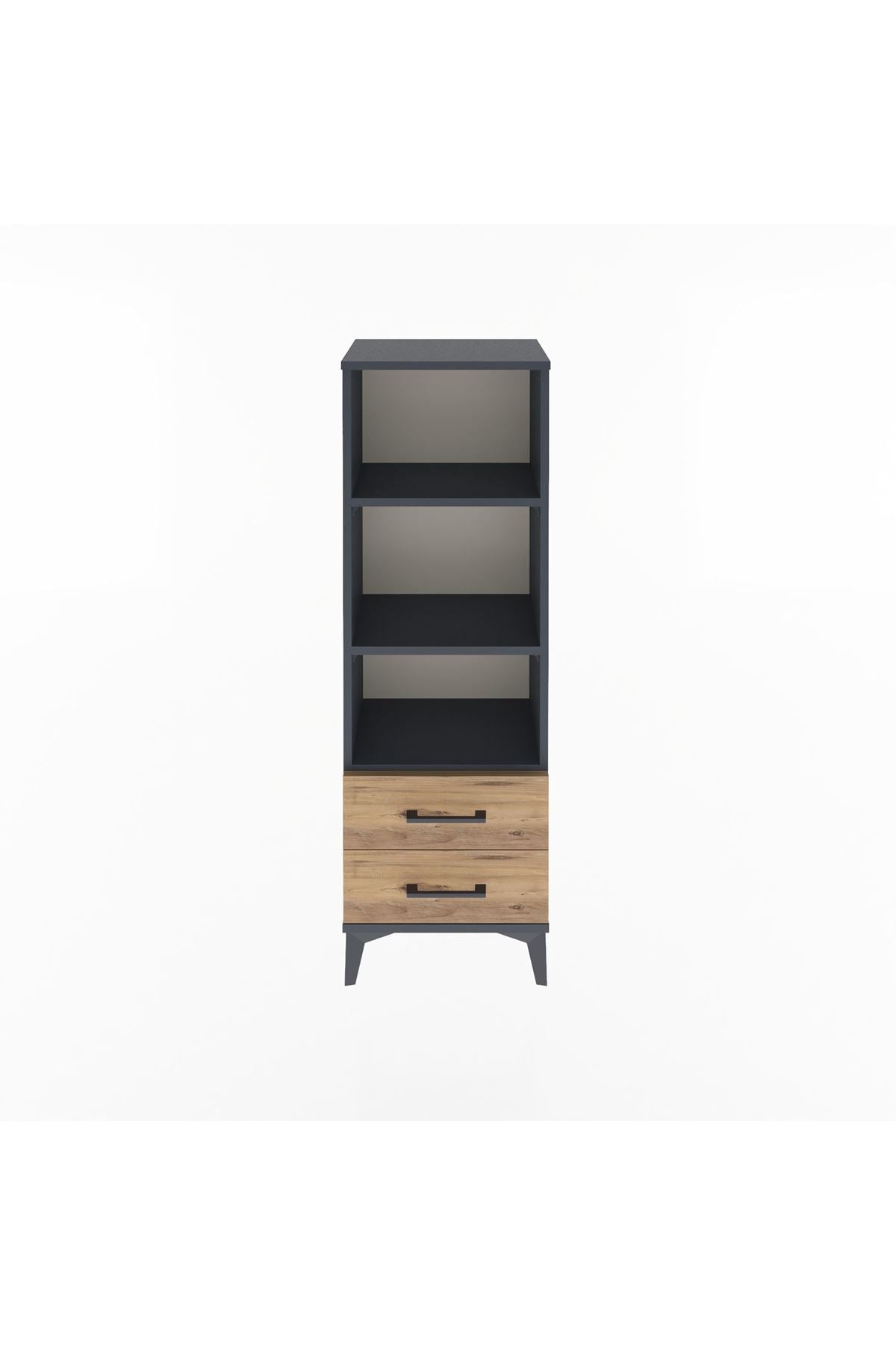 Arges Dolap 3 Raflı 2 Çekmeceli 44x30x134 - S16M031V6A