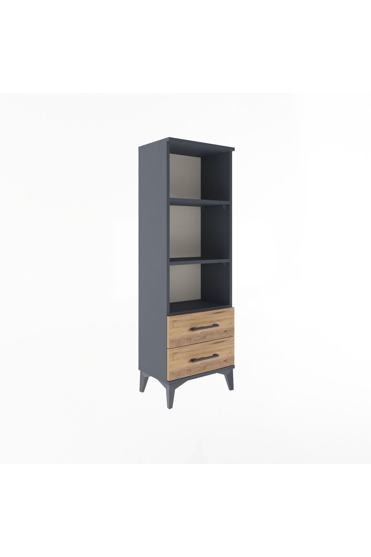 Arges Dolap 3 Raflı 2 Çekmeceli 44x30x134 - S16M031V6A