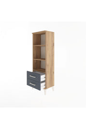 Arges Dolap 3 Raflı 2 Çekmeceli 44x30x134 - S16M031V8A