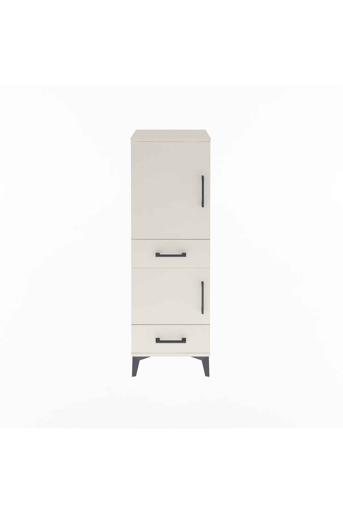 Arges Dolap 3 Raflı 2 Çekmeceli 2 Kapaklı 44x30x134 - S16M032V1A