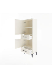 Arges Dolap 3 Raflı 2 Çekmeceli 2 Kapaklı 44x30x134 - S16M032V1A