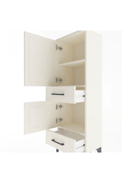 Arges Dolap 3 Raflı 2 Çekmeceli 2 Kapaklı 44x30x134 - S16M032V1A