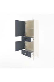 Arges Dolap 3 Raflı 2 Çekmeceli 2 Kapaklı 44x30x134 - S16M032V2A