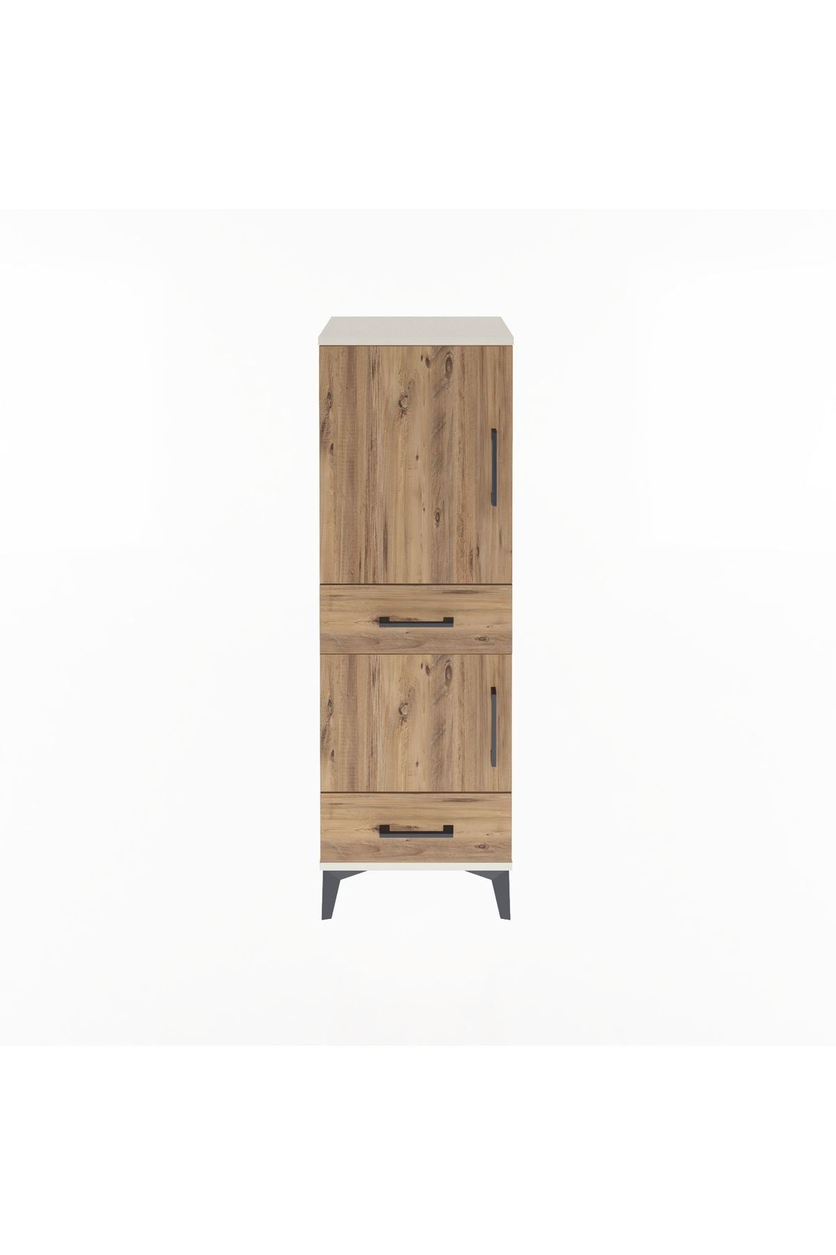 Arges Dolap 3 Raflı 2 Çekmeceli 2 Kapaklı 44x30x134 - S16M032V3A