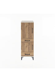 Arges Dolap 3 Raflı 2 Çekmeceli 2 Kapaklı 44x30x134 - S16M032V3A