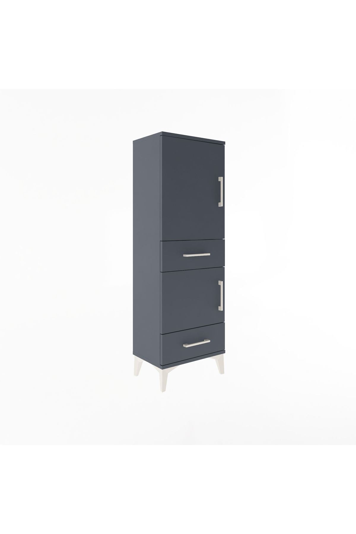 Arges Dolap 3 Raflı 2 Çekmeceli 2 Kapaklı 44x30x134 - S16M032V5A
