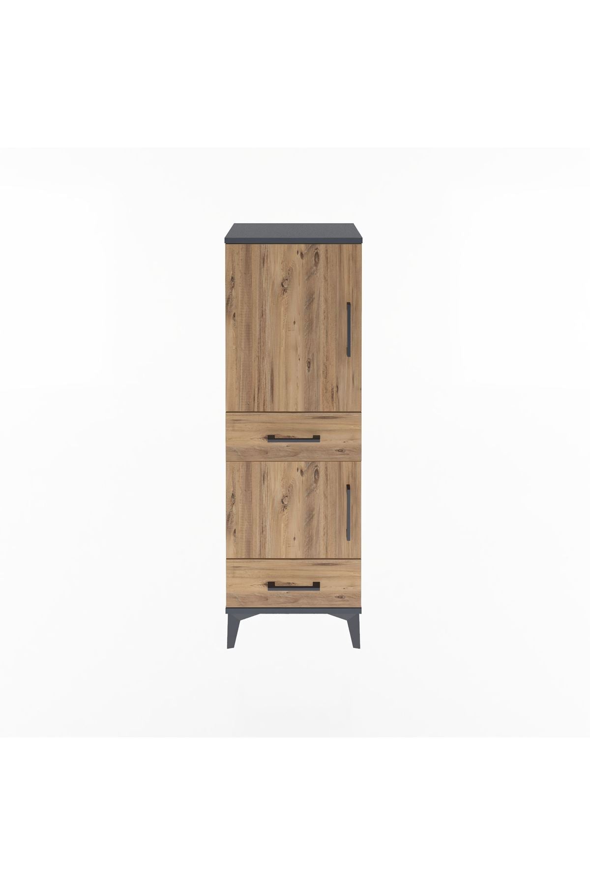 Arges Dolap 3 Raflı 2 Çekmeceli 2 Kapaklı 44x30x134 - S16M032V6A