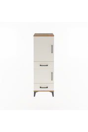 Arges Dolap 3 Raflı 2 Çekmeceli 2 Kapaklı 44x30x134 - S16M032V7A