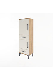 Arges Dolap 3 Raflı 2 Çekmeceli 2 Kapaklı 44x30x134 - S16M032V7A