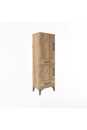 Arges Dolap 3 Raflı 2 Çekmeceli 2 Kapaklı 44x30x134 - S16M032V9A