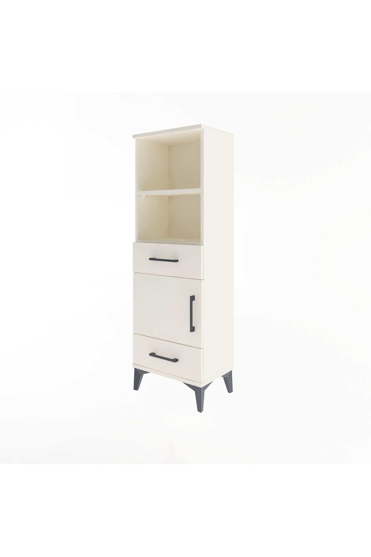 Arges Dolap 3 Raflı 2 Çekmeceli Tek Kapaklı 44x30x134 - S16M033V1A