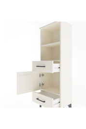 Arges Dolap 3 Raflı 2 Çekmeceli Tek Kapaklı 44x30x134 - S16M033V1A