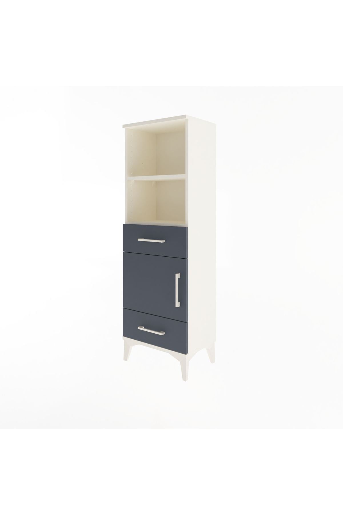 Arges Dolap 3 Raflı 2 Çekmeceli Tek Kapaklı 44x30x134 - S16M033V2A
