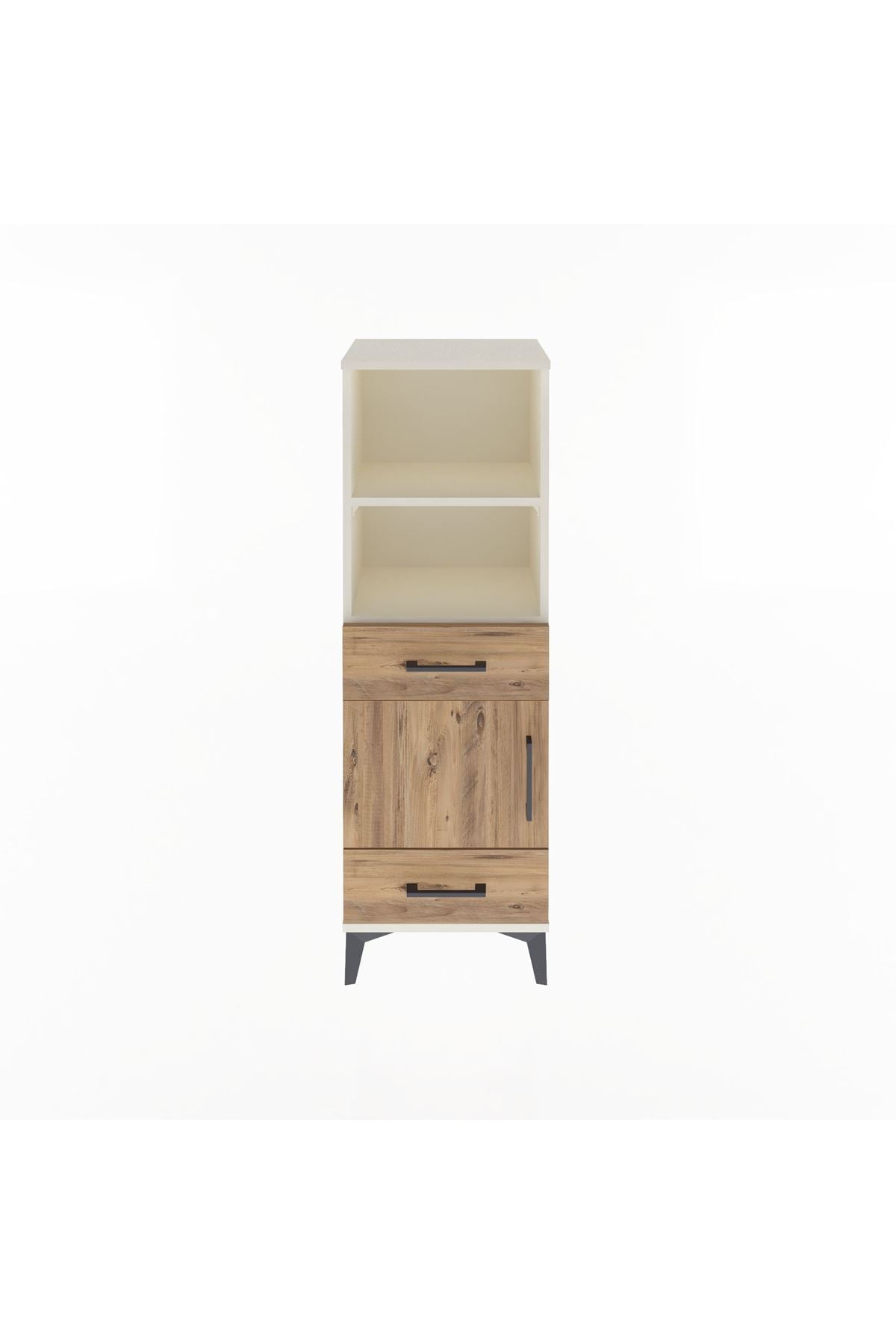 Arges Dolap 3 Raflı 2 Çekmeceli Tek Kapaklı 44x30x134 - S16M033V3A