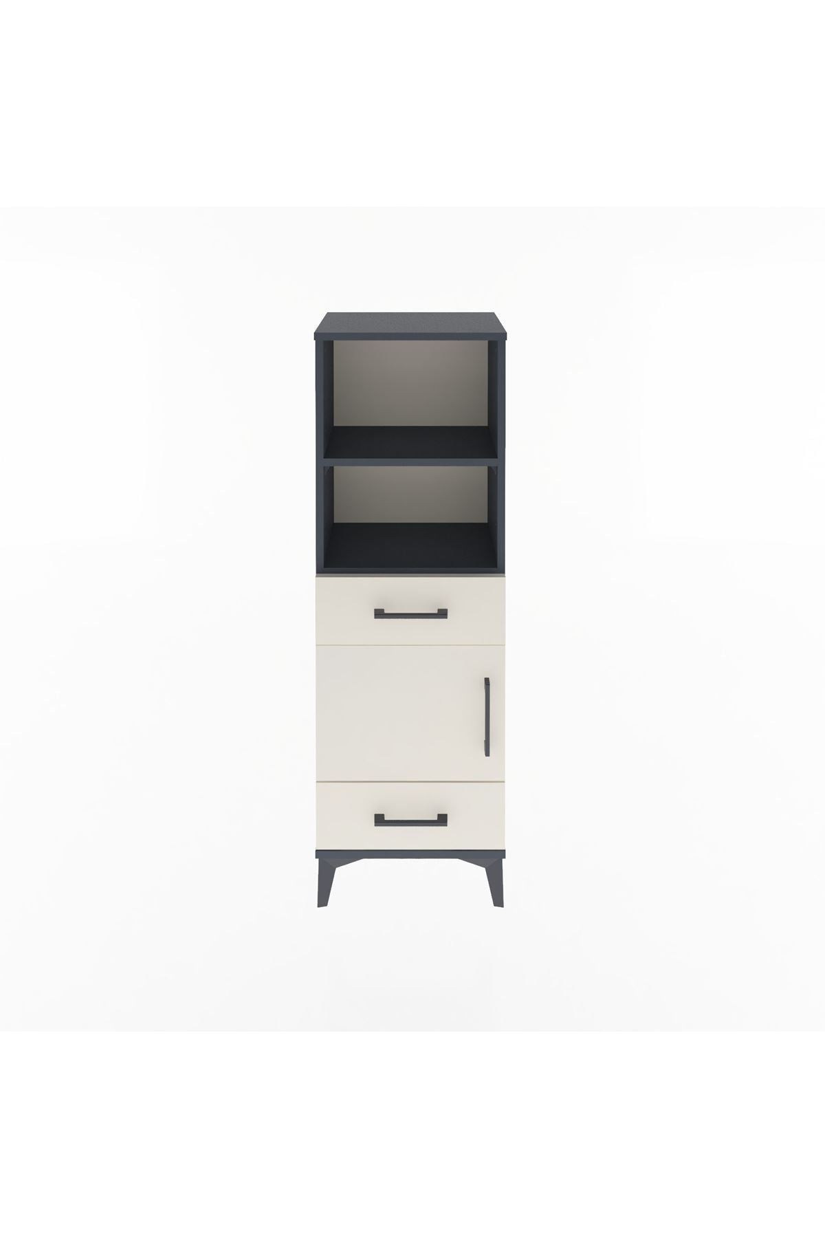 Arges Dolap 3 Raflı 2 Çekmeceli Tek Kapaklı 44x30x134 - S16M033V4A