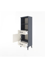 Arges Dolap 3 Raflı 2 Çekmeceli Tek Kapaklı 44x30x134 - S16M033V4A