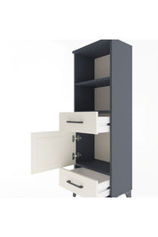 Arges Dolap 3 Raflı 2 Çekmeceli Tek Kapaklı 44x30x134 - S16M033V4A