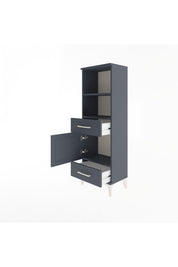 Arges Dolap 3 Raflı 2 Çekmeceli Tek Kapaklı 44x30x134 - S16M033V5A