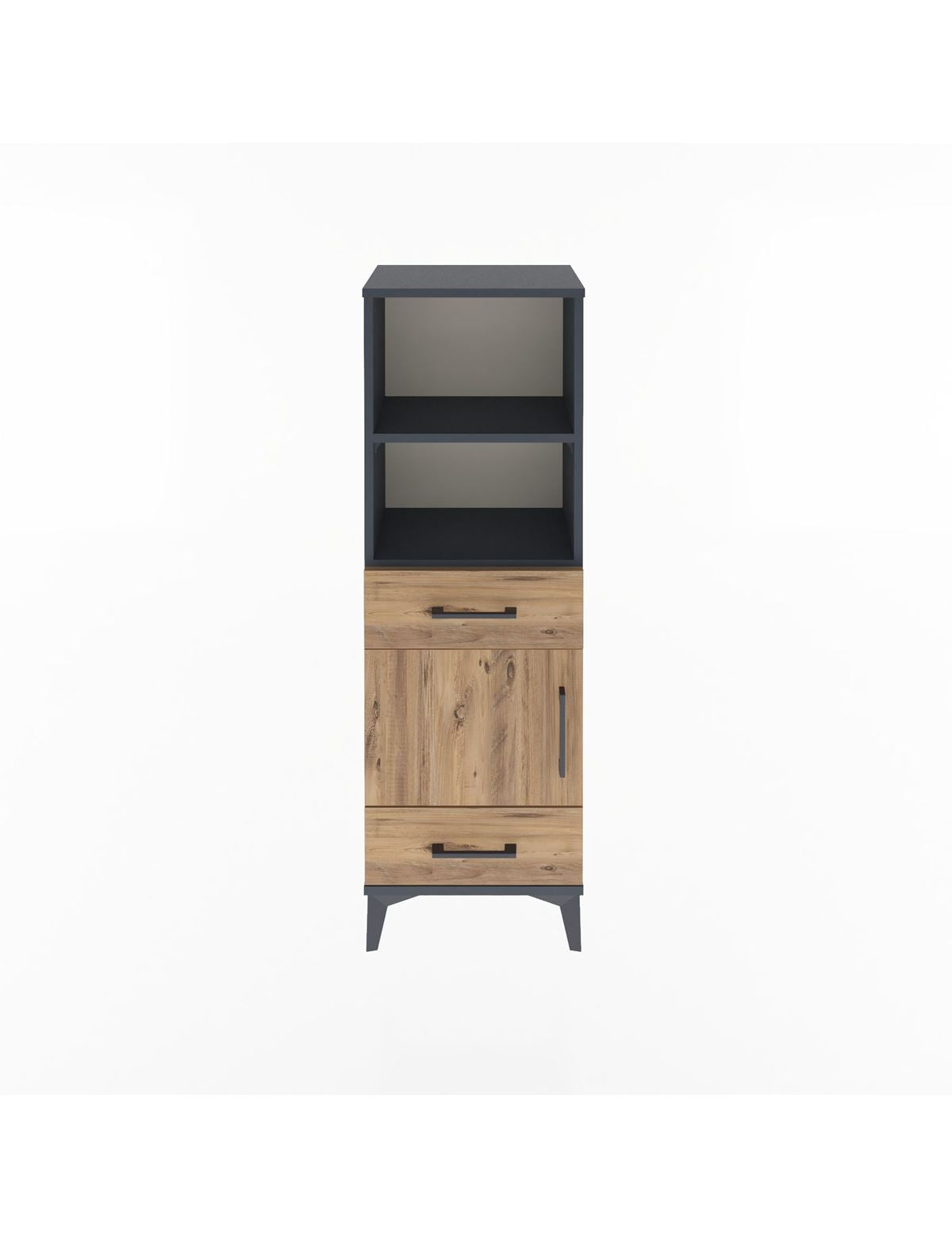 Arges Dolap 3 Raflı 2 Çekmeceli Tek Kapaklı 44x30x134 - S16M033V6A