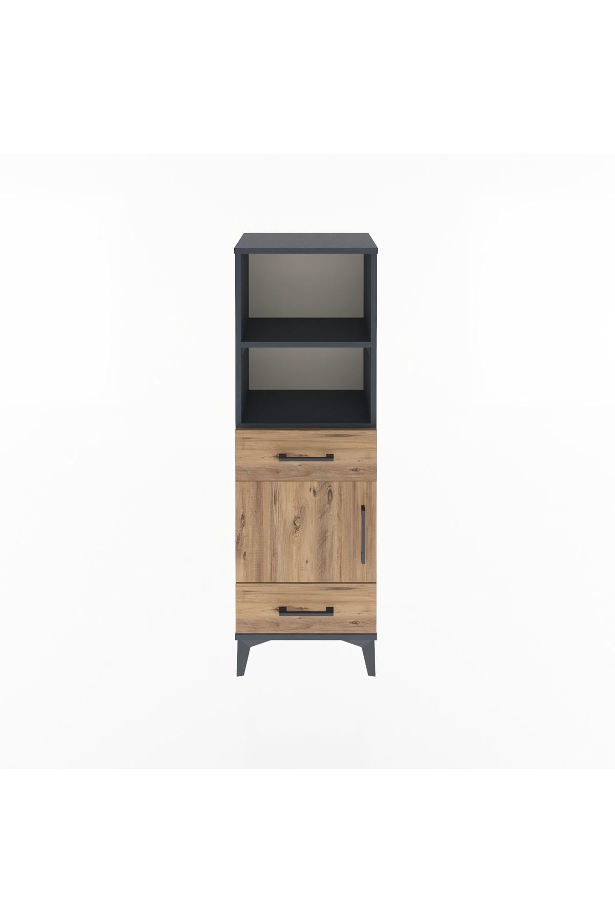 Arges Dolap 3 Raflı 2 Çekmeceli Tek Kapaklı 44x30x134 - S16M033V6A