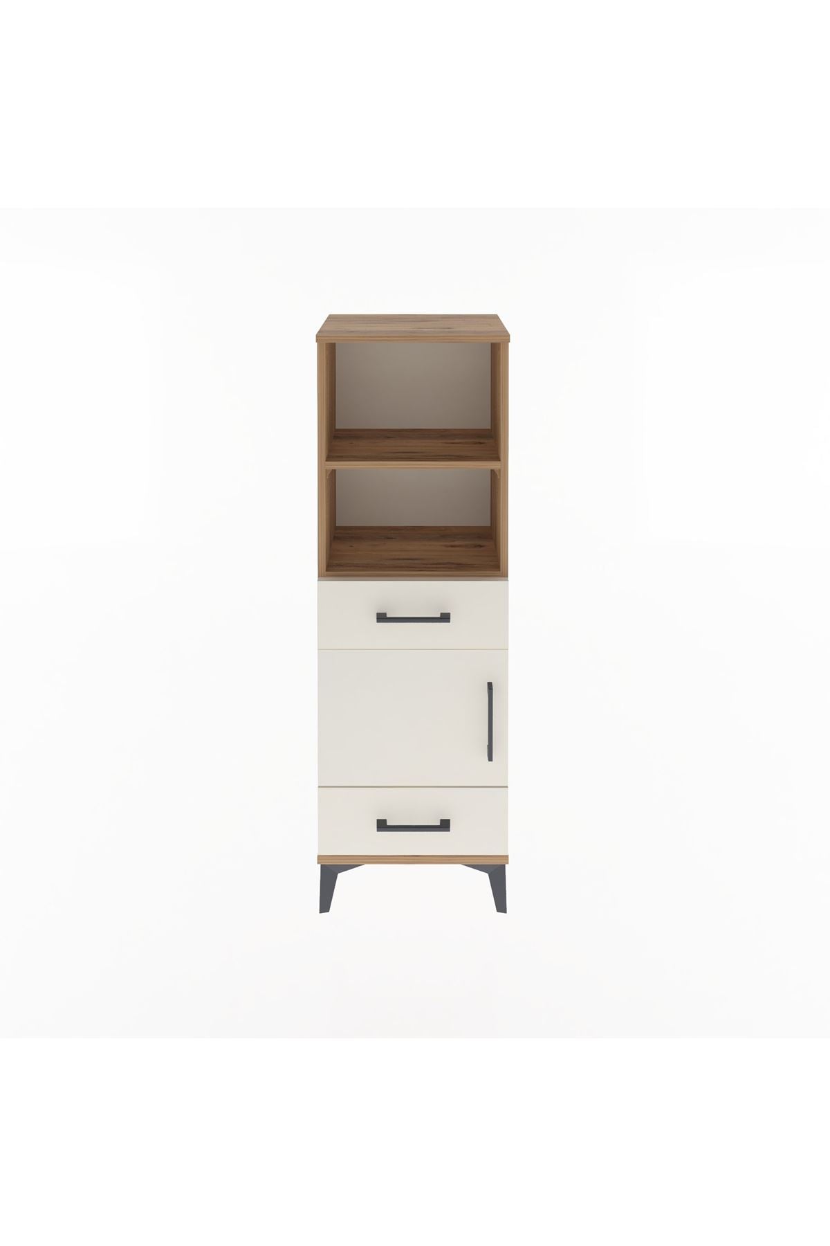 Arges Dolap 3 Raflı 2 Çekmeceli Tek Kapaklı 44x30x134 - S16M033V7A