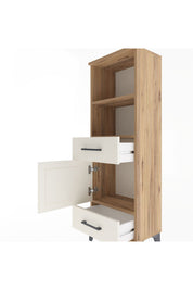 Arges Dolap 3 Raflı 2 Çekmeceli Tek Kapaklı 44x30x134 - S16M033V7A