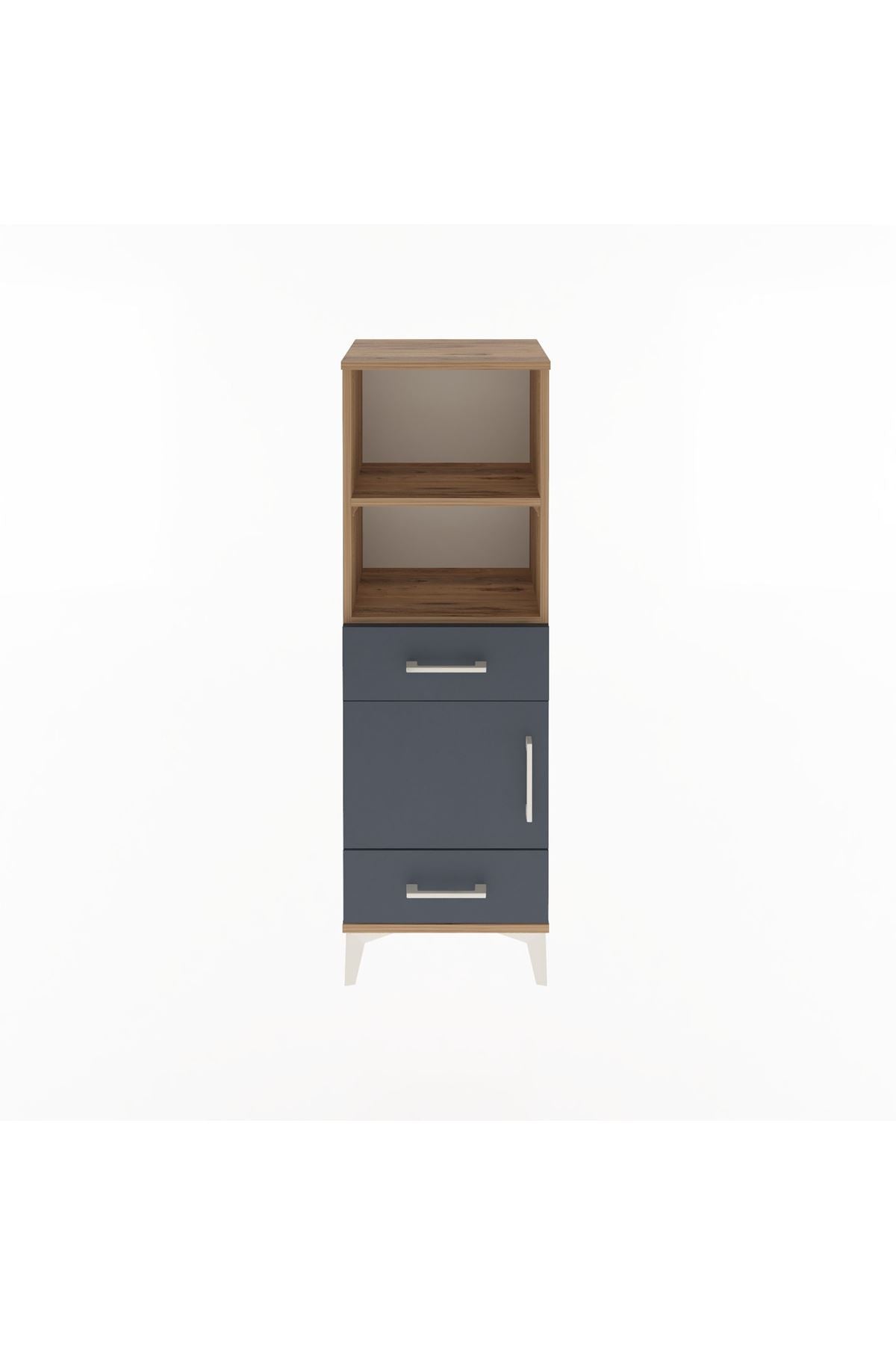 Arges Dolap 3 Raflı 2 Çekmeceli Tek Kapaklı 44x30x134 - S16M033V8A