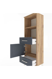 Arges Dolap 3 Raflı 2 Çekmeceli Tek Kapaklı 44x30x134 - S16M033V8A