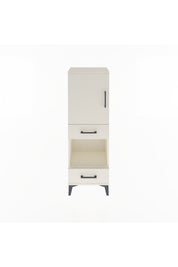 Arges Dolap 3 Raflı 2 Çekmeceli Tek Kapaklı 44x30x134 - S16M034V1A
