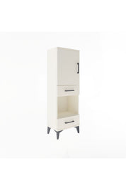 Arges Dolap 3 Raflı 2 Çekmeceli Tek Kapaklı 44x30x134 - S16M034V1A