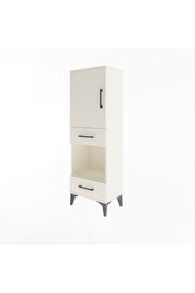 Arges Dolap 3 Raflı 2 Çekmeceli Tek Kapaklı 44x30x134 - S16M034V1A