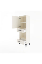 Arges Dolap 3 Raflı 2 Çekmeceli Tek Kapaklı 44x30x134 - S16M034V1A